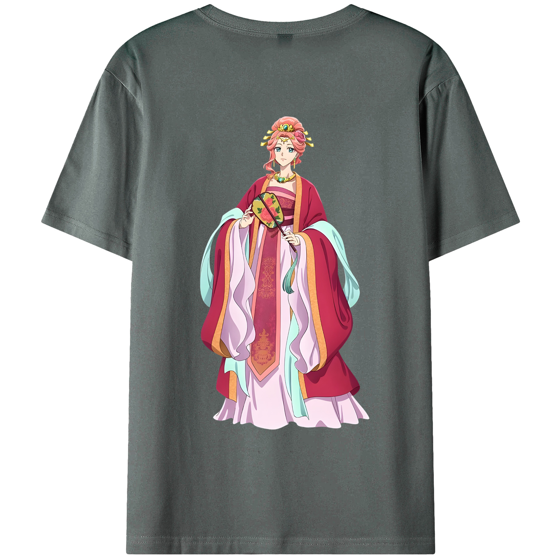 （画像用） 薬屋のひとりごと The Apothecary Diaries 綿100％ メンズ半袖Tシャツ（バックプリント） 通気性